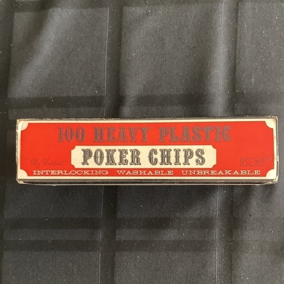 Crisloid Poker Chips 100 Heavy Plastic Chips - Picture 4 of 8